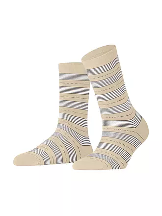 FALKE | Socken STRIPE UNIFORM black | beige