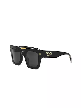 FENDI | FENDI Roma schwarze eckige Sonnenbrille | braun