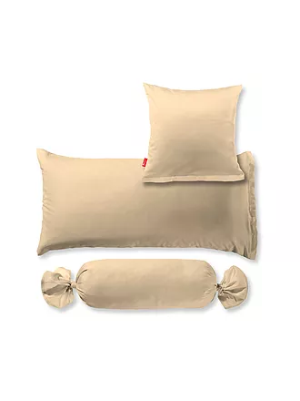 FLEURESSE | Satin Kissenbezug Royal Uni 2x 40x40cm Sand | beige