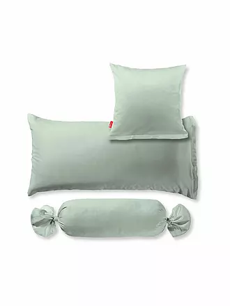 FLEURESSE | Satin Nackenrollenbezug Royal Uni 15x40cm Pearl Blue | olive