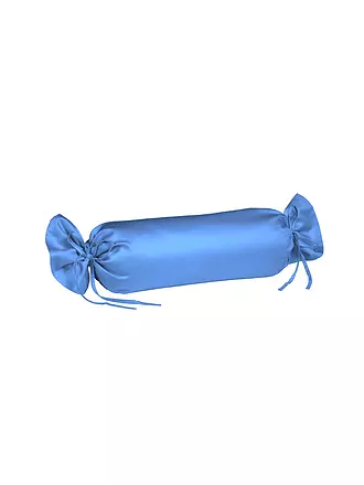 FLEURESSE | Satin Nackenrollenbezug Royal Uni 15x40cm Pearl Blue | hellblau