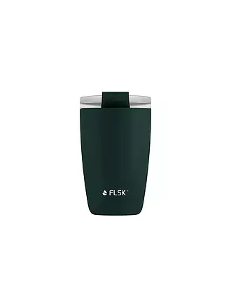 FLSK | Isolierbecher - Thermosbecher CUP Coffee to go-Becher 0,35l Black | dunkelgrün