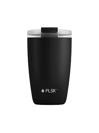 FLSK | Isolierbecher - Thermosbecher CUP Coffee to go-Becher 0,35l Dark Pine | schwarz