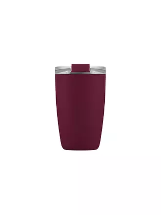 FLSK | Isolierbecher - Thermosbecher CUP Coffee to go-Becher 0,35l Nordic Plum | dunkelrot