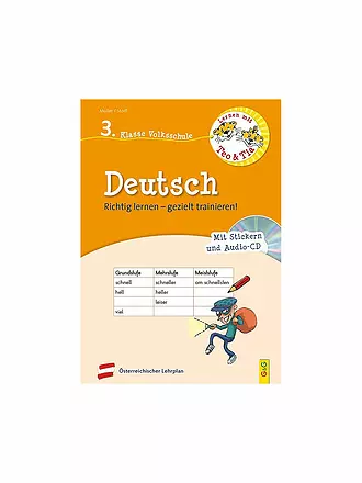 G & G VERLAG | Deutsch - 3. Klasse Volksschule mit Audio-CD | 