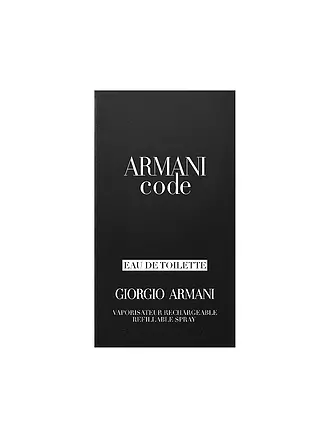 GIORGIO ARMANI | Code Eau de Toilette 75ml Nachfüllbar | keine Farbe