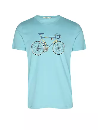 GREENBOMB | T-Shirt GUIDE BIKE KNUT | blau