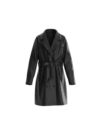 GUESS | Mädchen Trenchcoat in Lederoptik | schwarz