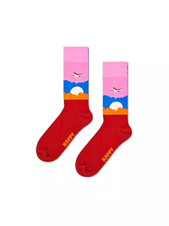 HAPPY SOCKS | Damen Socken AIRPLANE 36-40 pink | rosa