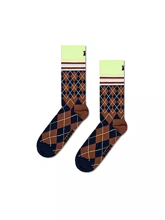 HAPPY SOCKS | Herren Socken MIXED ARGYLE 41-46 navy | 