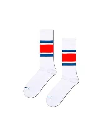 HAPPY SOCKS | Herren Socken SIMPLE STRIPE 41-46 white | weiss