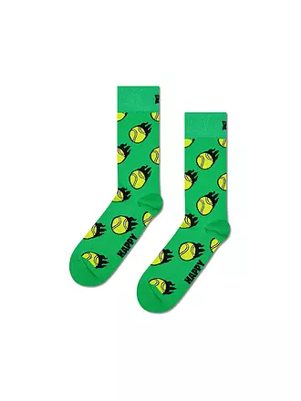 HAPPY SOCKS | Herren Socken TENNIS BALL 41-46 green | grün