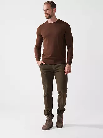 HILTL | Chino TRENTO Slim Fit | olive