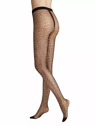 HUDSON | Modestrumpfhose FANCY NET 20 DEN black | blau