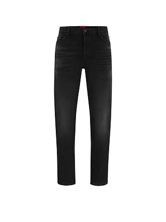 HUGO | Jeans Tapered Fit | schwarz