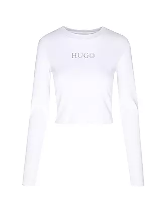 HUGO | Langarmshirt DELLA_B | weiss