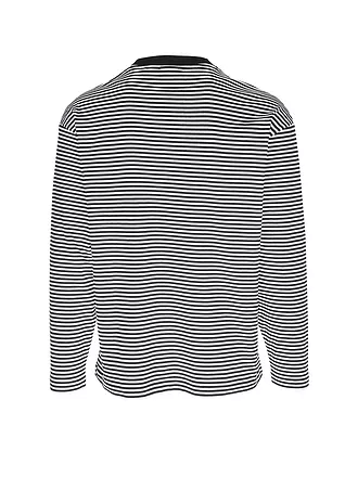 HUGO | Langarmshirt NUSTRIPE | schwarz