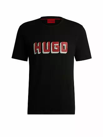 HUGO | T-Shirt DAQERIO | schwarz