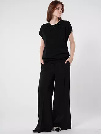 IN WEAR | Hose Wide Leg | schwarz