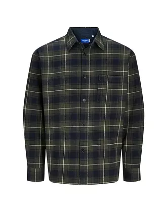 JACK & JONES | Flannelhemd Overshirt JORFREDERIKSBERG | braun