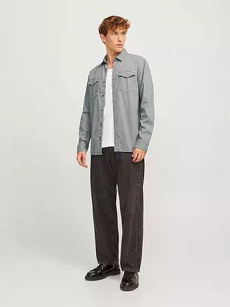 JACK & JONES | Jeanshemd Slim Fit Jjesheridan | grau