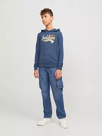 JACK & JONES | Jungen Kapuzensweater - Hoodie JJELOGO | dunkelblau