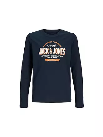 JACK & JONES | Jungen Langarmshirt  JJELOGO | dunkelblau