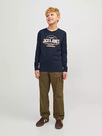 JACK & JONES | Jungen Langarmshirt  JJELOGO | dunkelblau