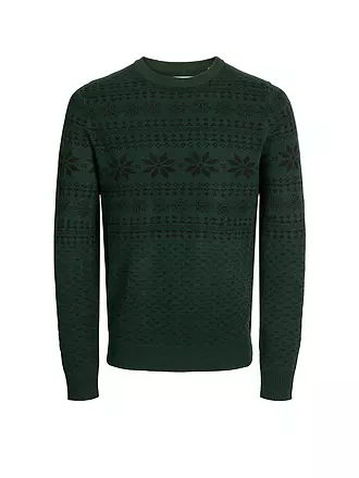 JACK & JONES | Pullover JJXMAS GABRIEL | dunkelrot