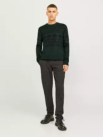 JACK & JONES | Pullover JJXMAS GABRIEL | dunkelgrün