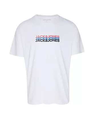 JACK & JONES | T-Shirt JJCYBER | weiss