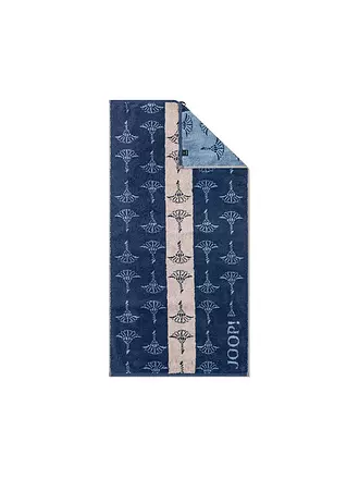 JOOP | Handtuch 50x100cm DIVIDED CORNFLOWER Natur | dunkelblau