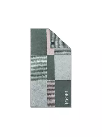 JOOP | Handtuch 50x100cm DIVIDED SQUARES  Stein | dunkelgrün