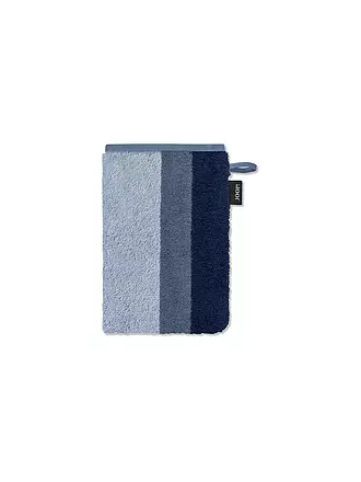 JOOP | Waschhandschuh VIBE STREIFEN 16x22cm Stein | blau