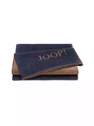 JOOP | Wohndecke UNI-DOUBLEFACE 150x200cm granat/kupfer | dunkelblau