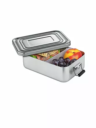 KÜCHENPROFI | Frischhaltedose - Lunchbox klein 18x12cm (Rot) | silber