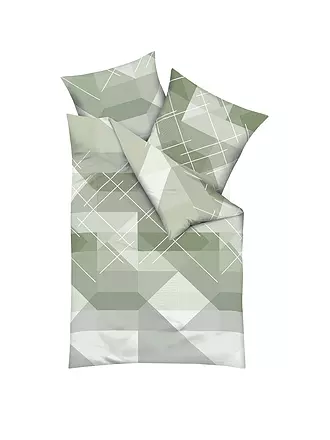 KAEPPEL | Flanell Bettwäsche 70x90cm/140x200cm LINEAR Oliv | olive