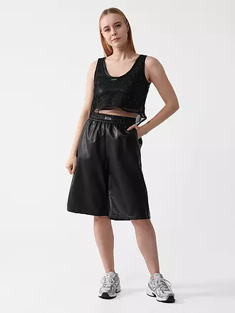 KARO KAUER | Top Cropped Fit | schwarz