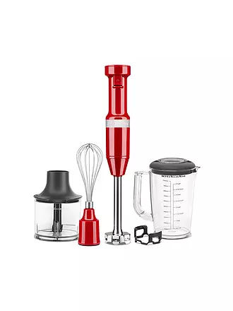 KITCHENAID | Stabmixer mit Zubehör 5KHBV83EER Empire Rot | creme