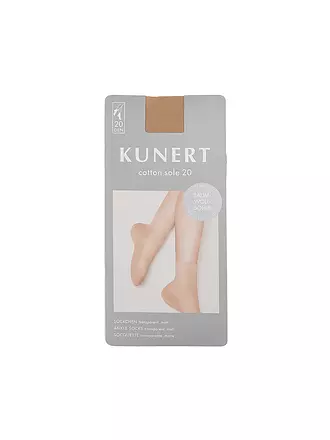 KUNERT | Söckchen COTTON SOLE 20 DEN crystal | schwarz