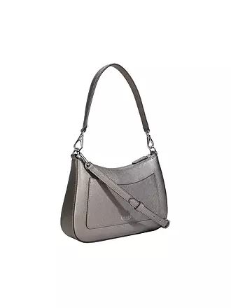 LAUREN RALPH LAUREN | Ledertasche - Henkeltasche DANNI 26 Medium | silber