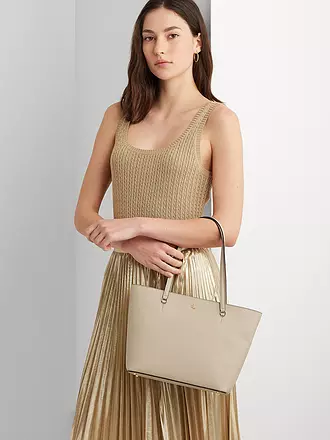 LAUREN RALPH LAUREN | Ledertasche - Shopper KARLY Medium | beige