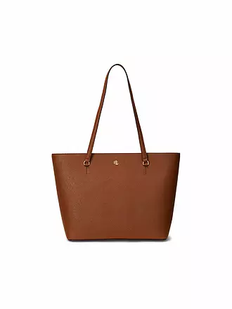 LAUREN RALPH LAUREN | Ledertasche - Shopper KARLY Medium | gold