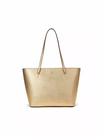 LAUREN RALPH LAUREN | Ledertasche - Shopper KARLY Medium | gold