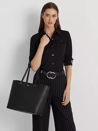 LAUREN RALPH LAUREN | Ledertasche - Shopper KARLY TOTE Large | schwarz