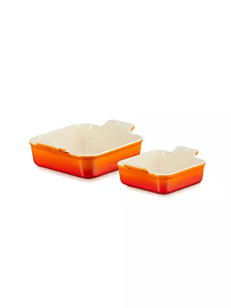 LE CREUSET | Auflaufform 2er-Set 13/20cm Tradition aus Steinzeug Garnet | orange