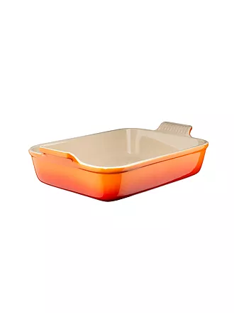 LE CREUSET | Auflaufform Tradition 32x24cm 4l Ofenrot | hellgrau