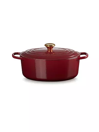 LE CREUSET | Bräter oval SIGNATURE 31cm 6,3l Nectar | dunkelrot