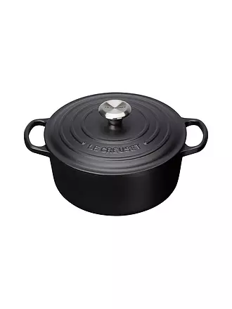 LE CREUSET | Bräter rund SIGNATURE 20cm Garnet | schwarz