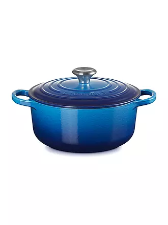 LE CREUSET | Bräter rund SIGNATURE 20cm Rhone | blau